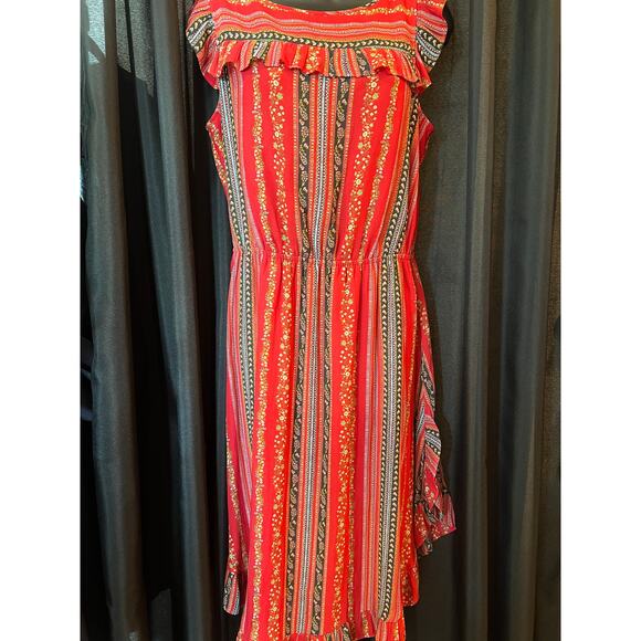 loft Dresses & Skirts - Loft Red floral dress M